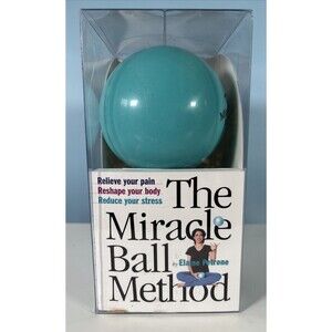 The Miracle Ball Method Book By Elaine Petrone + 2 Balls • Vintage